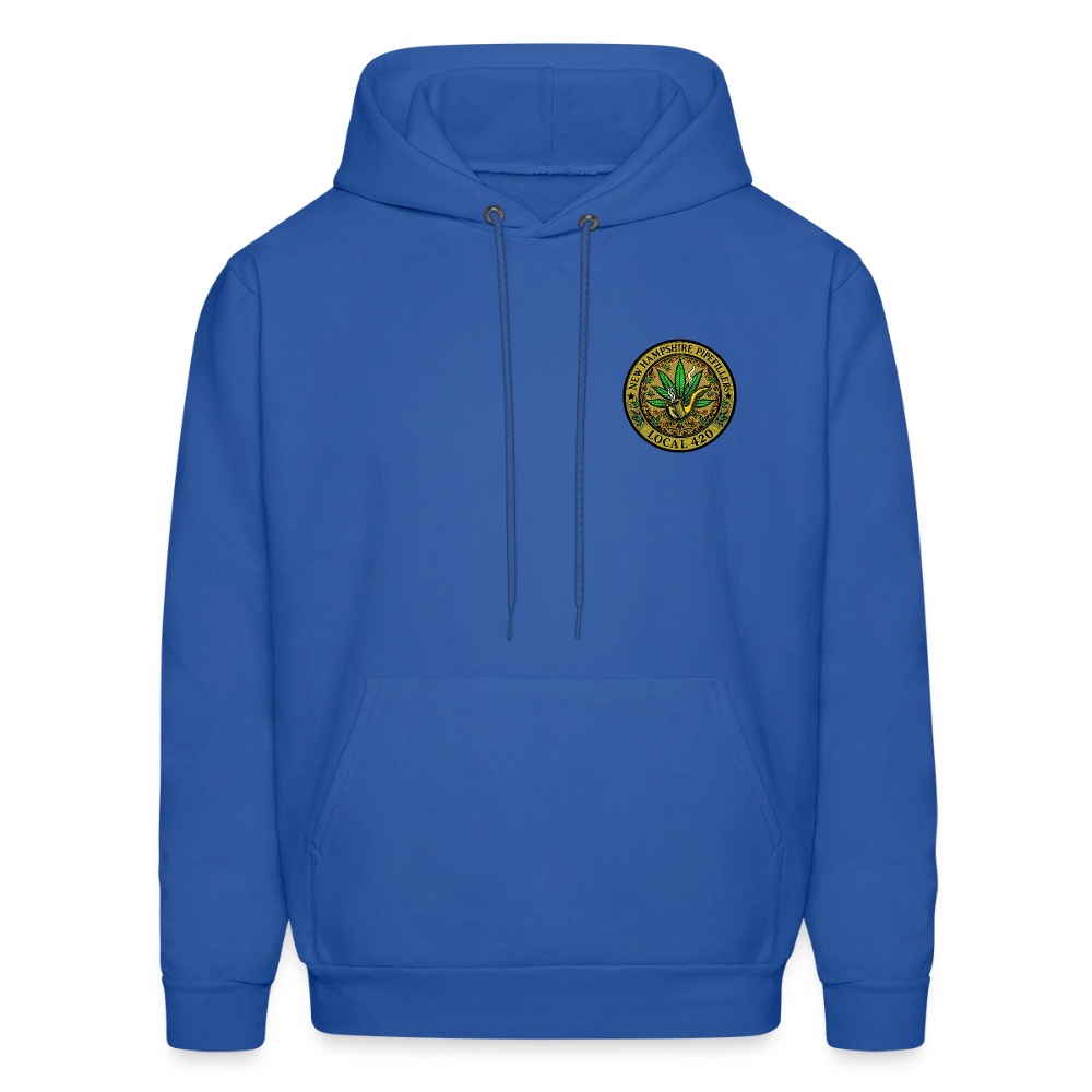 NEW HAMSHIRE PIPEFILLERS LOCAL 420 Men's Hoodie - royal blue