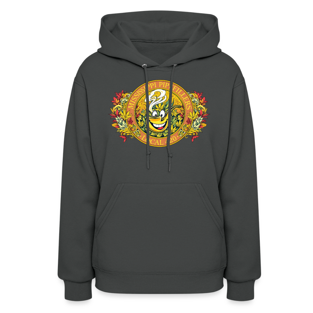 MISSISSIPPI PIPEFILLERS LOCAL 420 F/B DESIGNS Hoodie Women's Hoodie - asphalt