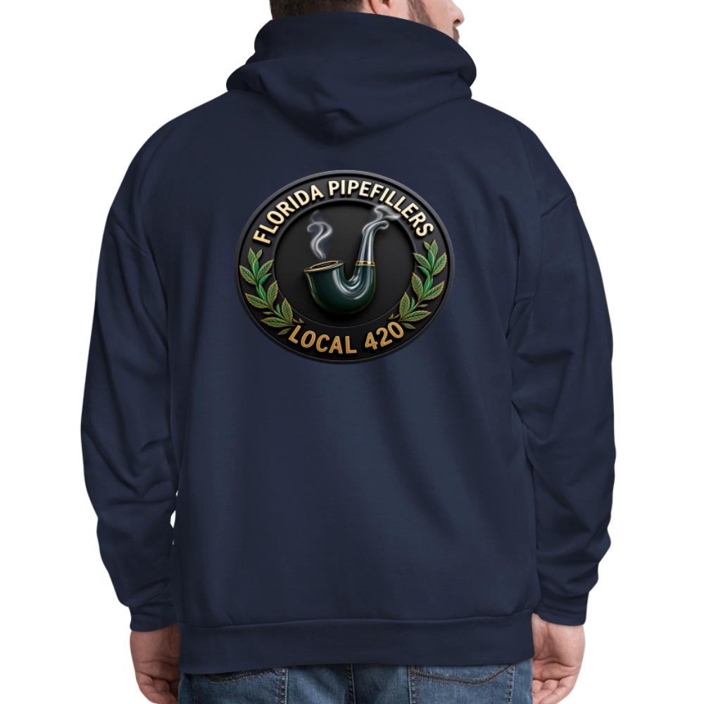 FLORIDA PIPEFILLERS LOCAL 420 F/B DESIGN Men's Hoodie - navy