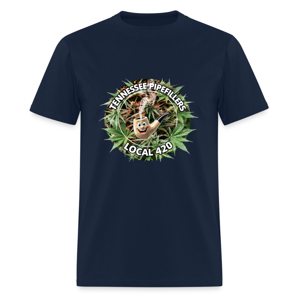 TENNESSEE PIPEFILLERS LOCAL 420 Men's T-Shirt - navy