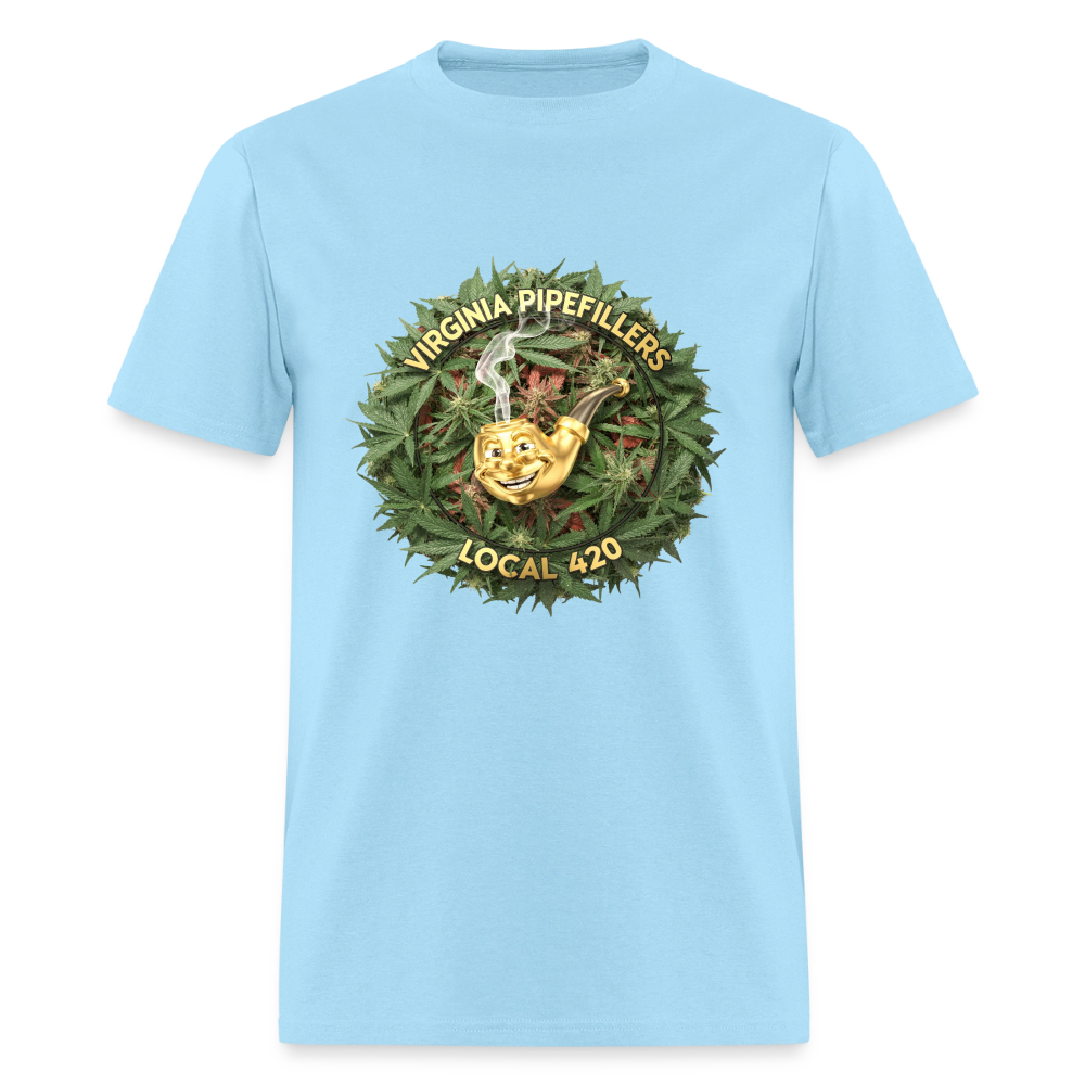 VIRGINIA PIPEFILLERS LOCAL 420 Men's T-Shirt - powder blue