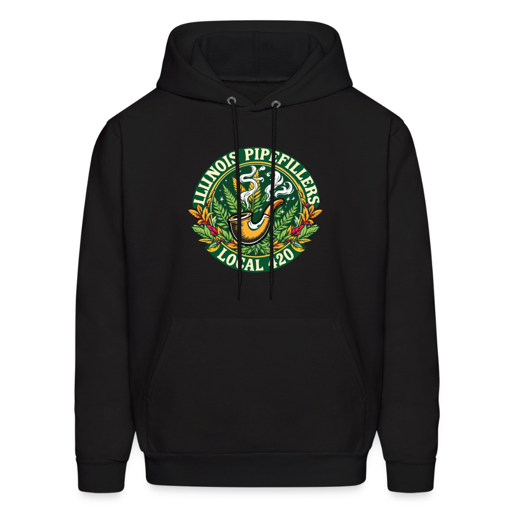 ILLINOIS PIPEFILLERS LOCAL 420 F/B DESIGN Men's Hoodie - black