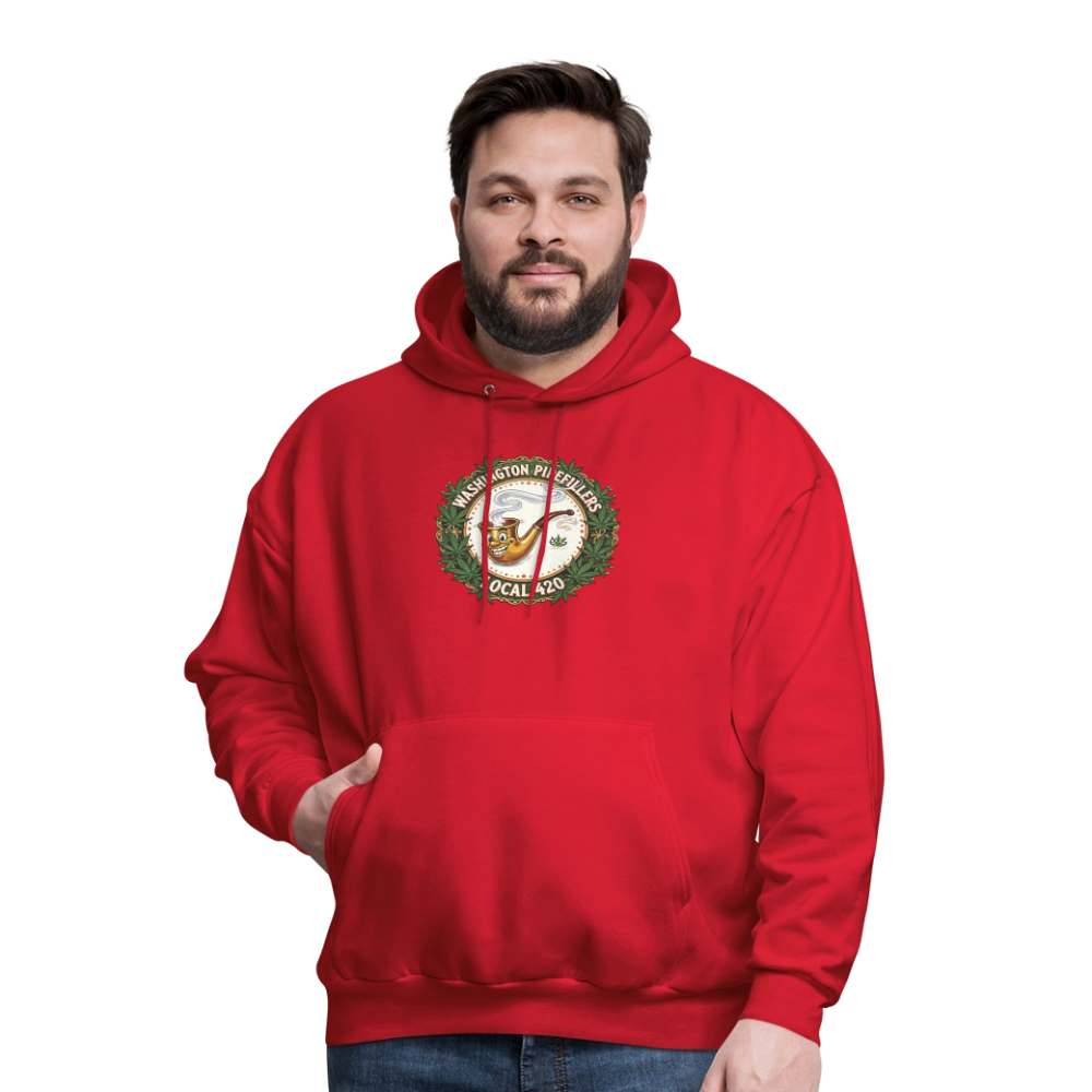 WASHINGTON PIPEFILLERS LOCAL 420 Men's Hoodie - red