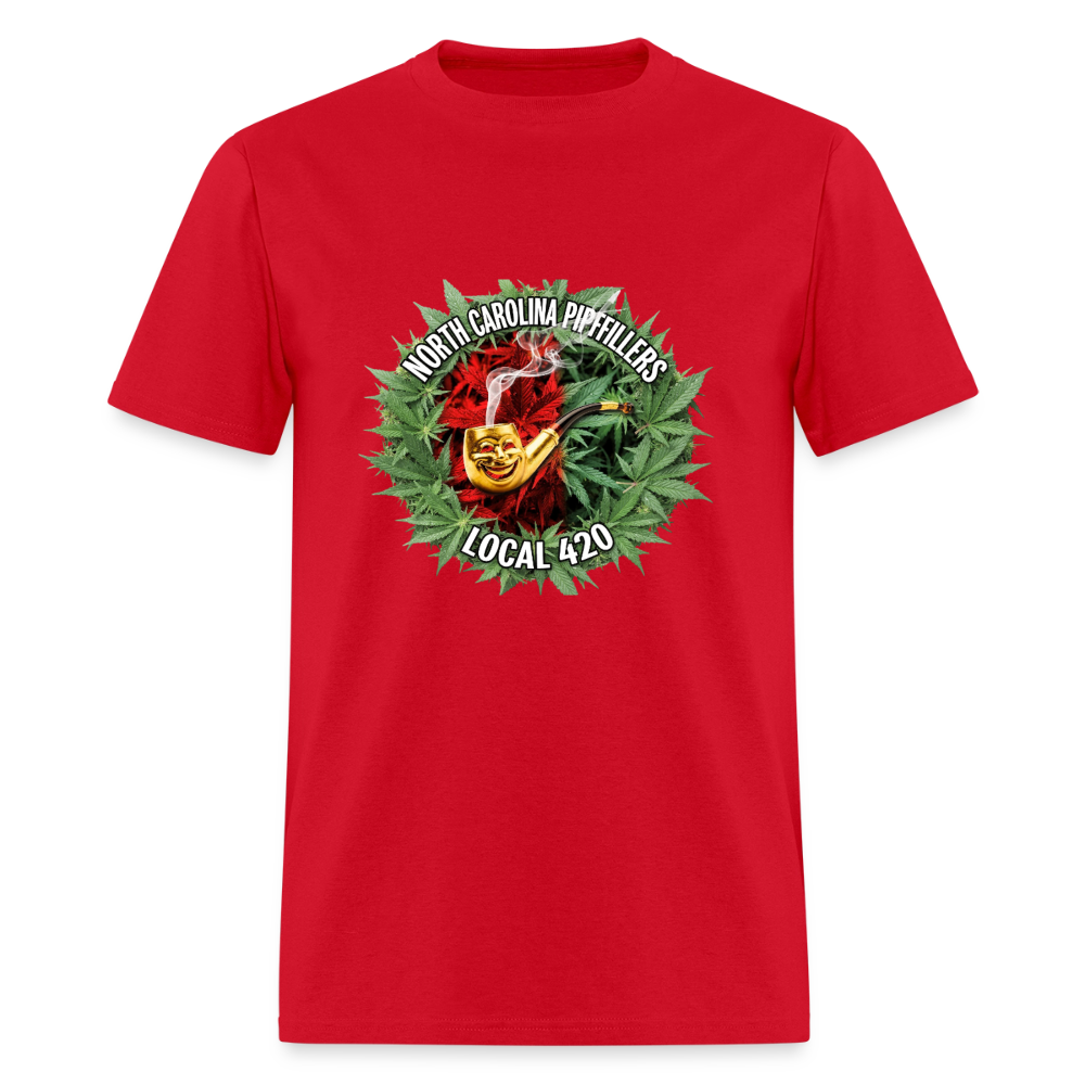 NORTH CAROLINA PIPEFILLERS LOCAL 420 Men's T-Shirt - red
