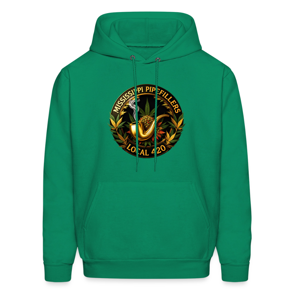 MISSISSIPPI PIPEFILLERS LOCAL 420 Men's Hoodie - kelly green
