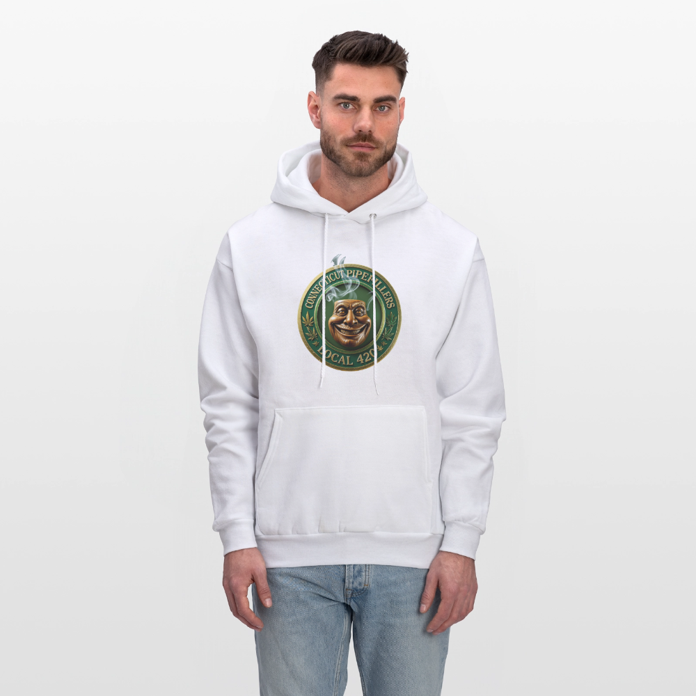 CONNECTICUT PIPEFILLERS LOCAL 420 F/B DESIGN Men's  Hoodie - white