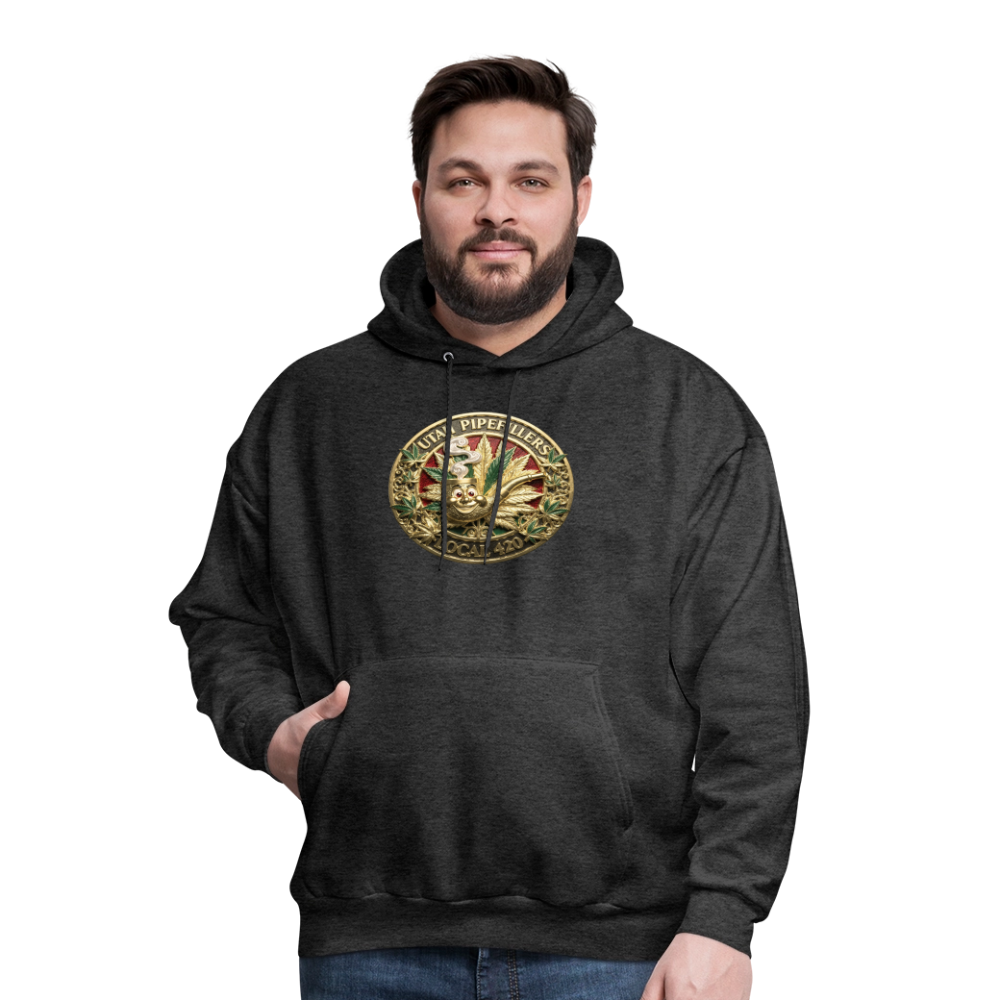 UTAH PIPEFILLERS LOCAL 420 Men's  Hoodie - charcoal grey