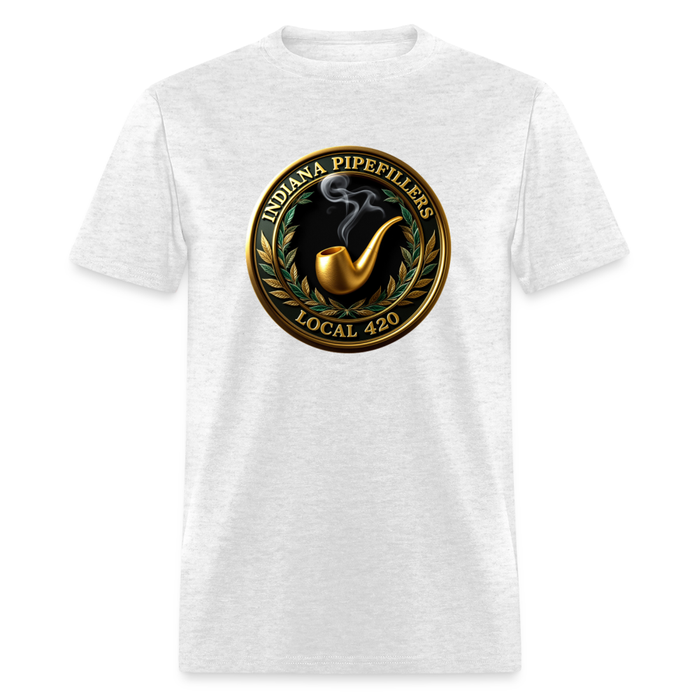INDIANA PIPEFILLERS LOCAL 420 Men's T-Shirt - light heather gray
