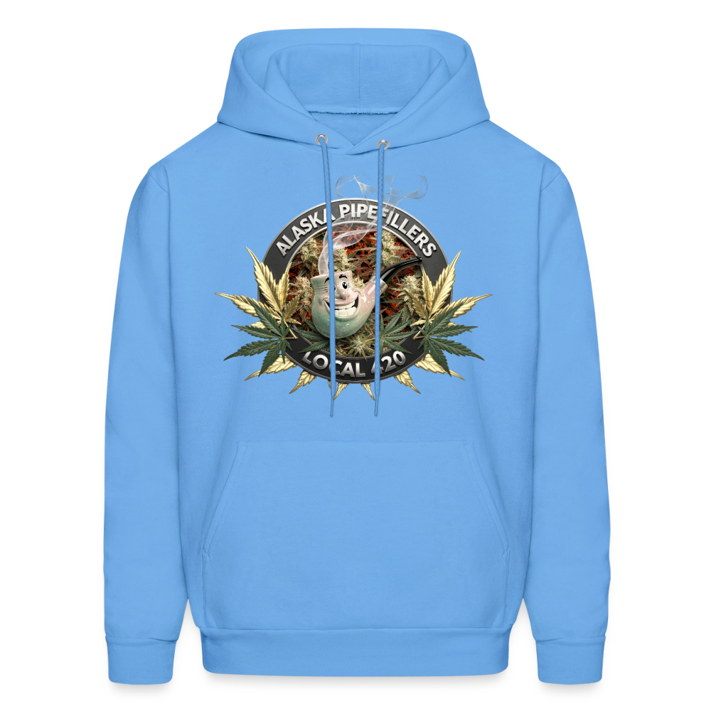 ALASKA  PIPEFILLERS LOCAL 420 F/B DESIGN Men's Hoodie - carolina blue