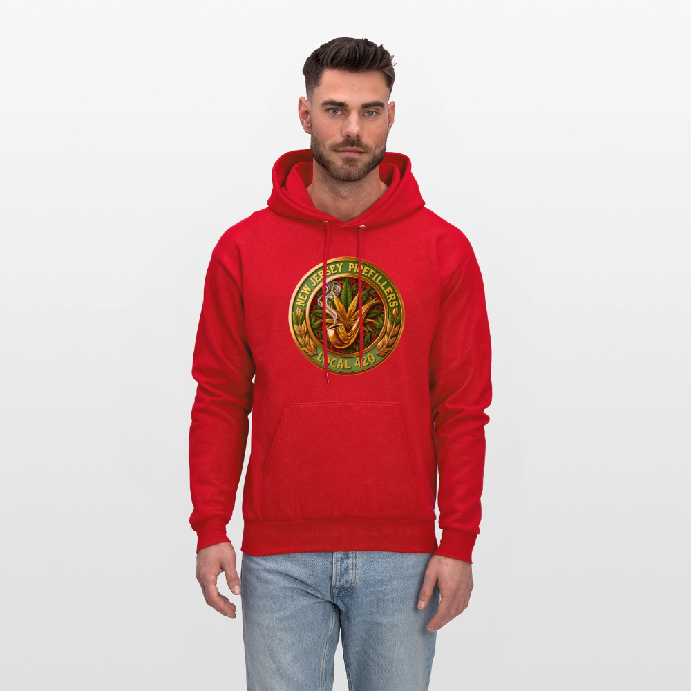 NEW JERSEY PIPEFILLERS LOCAL 420 Men's Hoodie - red