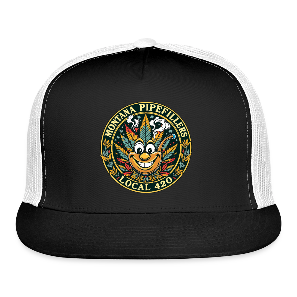 MONTANA PIPEFILLERS LOCAL 420 Trucker Hat - black/white