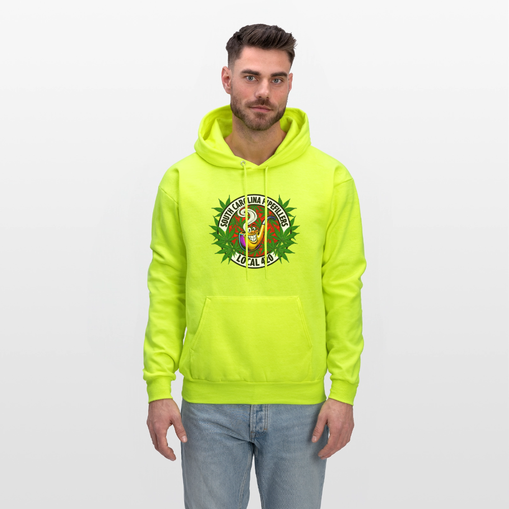 SOUTH CAROLINA PIPEFILLERS LOCAL 420 Men's Hoodie - safety green