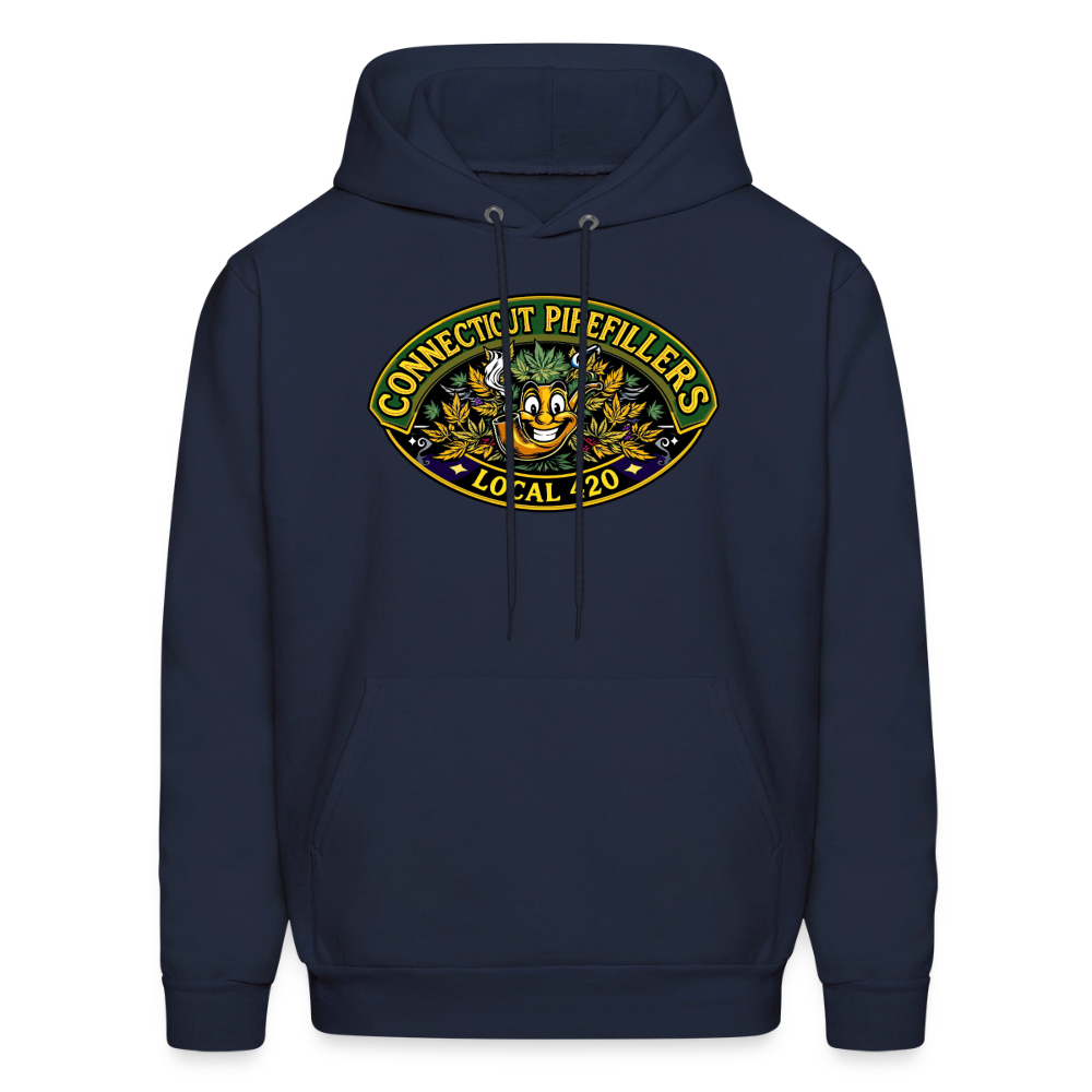 CONNECTICUT PIPEFILLERD LOCAL 420 F/B DESIGN Men's Hoodie - navy