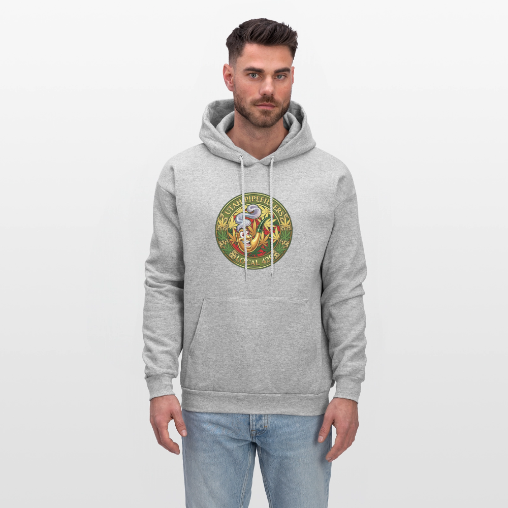 UTAH PIPEFILLERS LOCAL 420 Men's Hoodie - heather gray