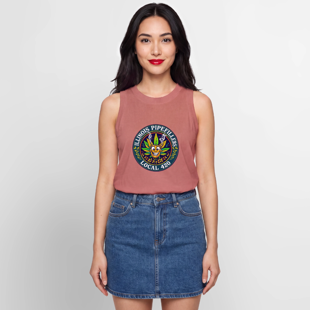 ILLINOIS PIPEFILLERS LOCAL 420 Women's Relaxed Tank Top - mauve