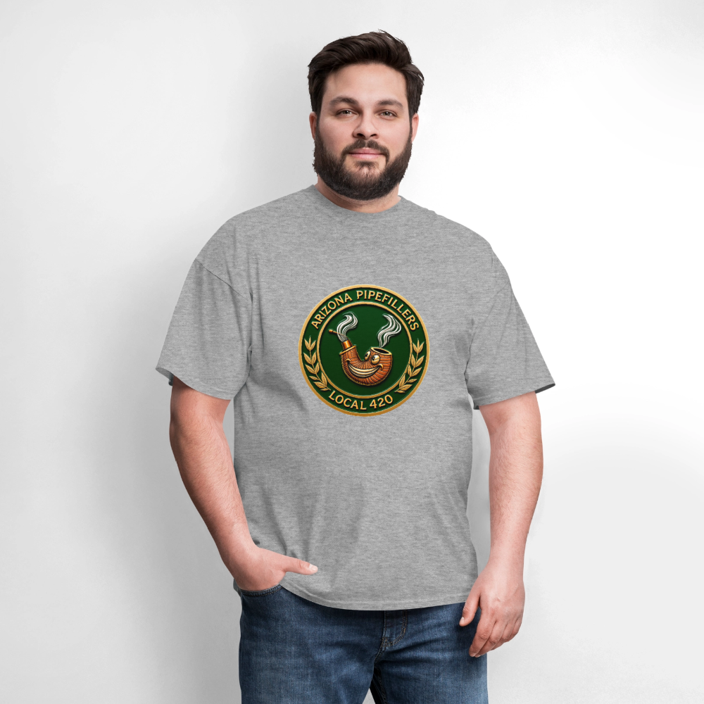 ARIZONIA PIPEFILLERS LOCAL 420 Men's T-Shirt - heather gray