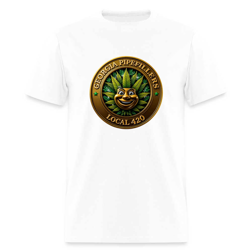 GEORGIA PIPEFILLERS LOCAL 420 Men's T-Shirt - white