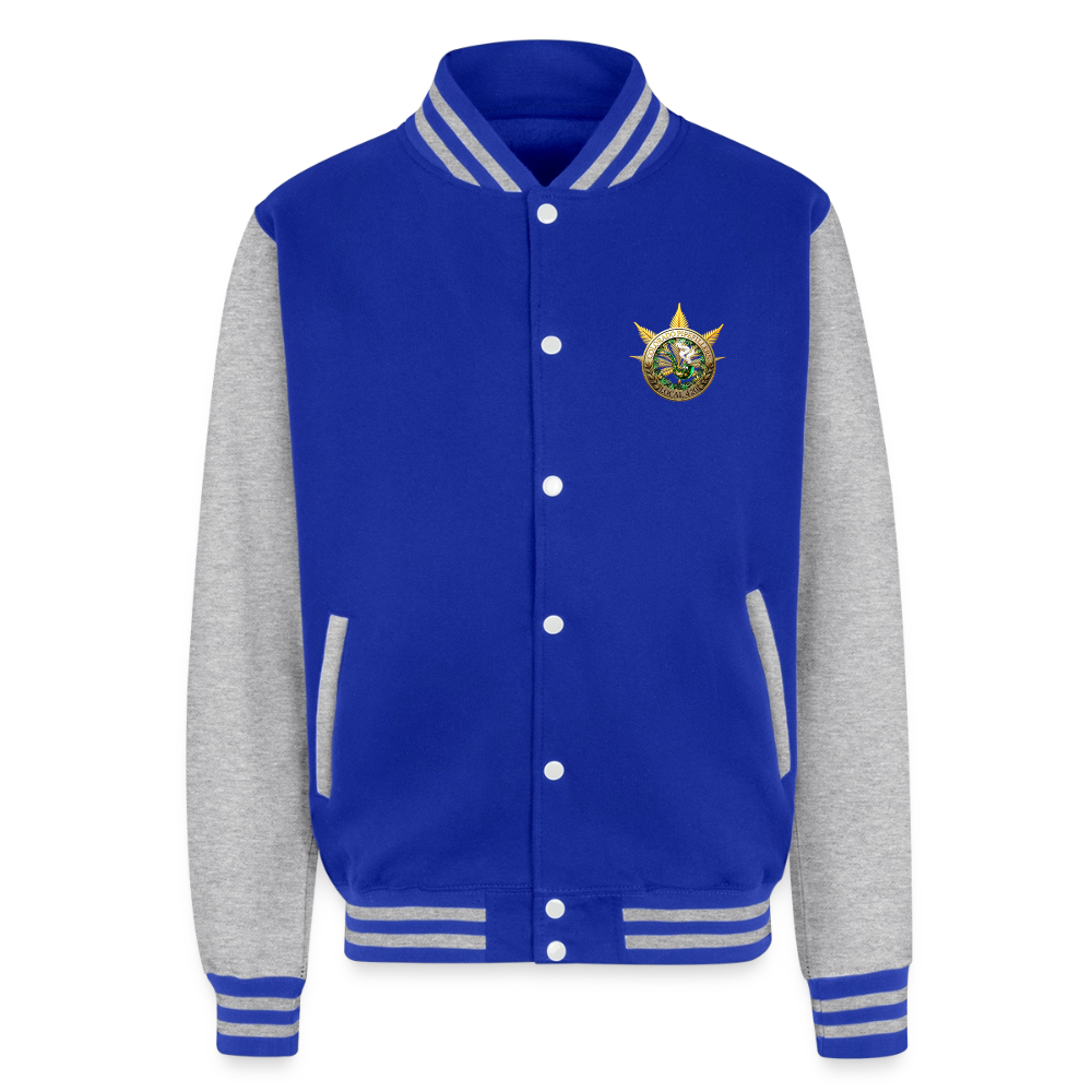 COLORADO PIPEFILLERS LOCAL 420 / 4 EMBLEM Unisex College Sweat Jacket - royal/heather grey