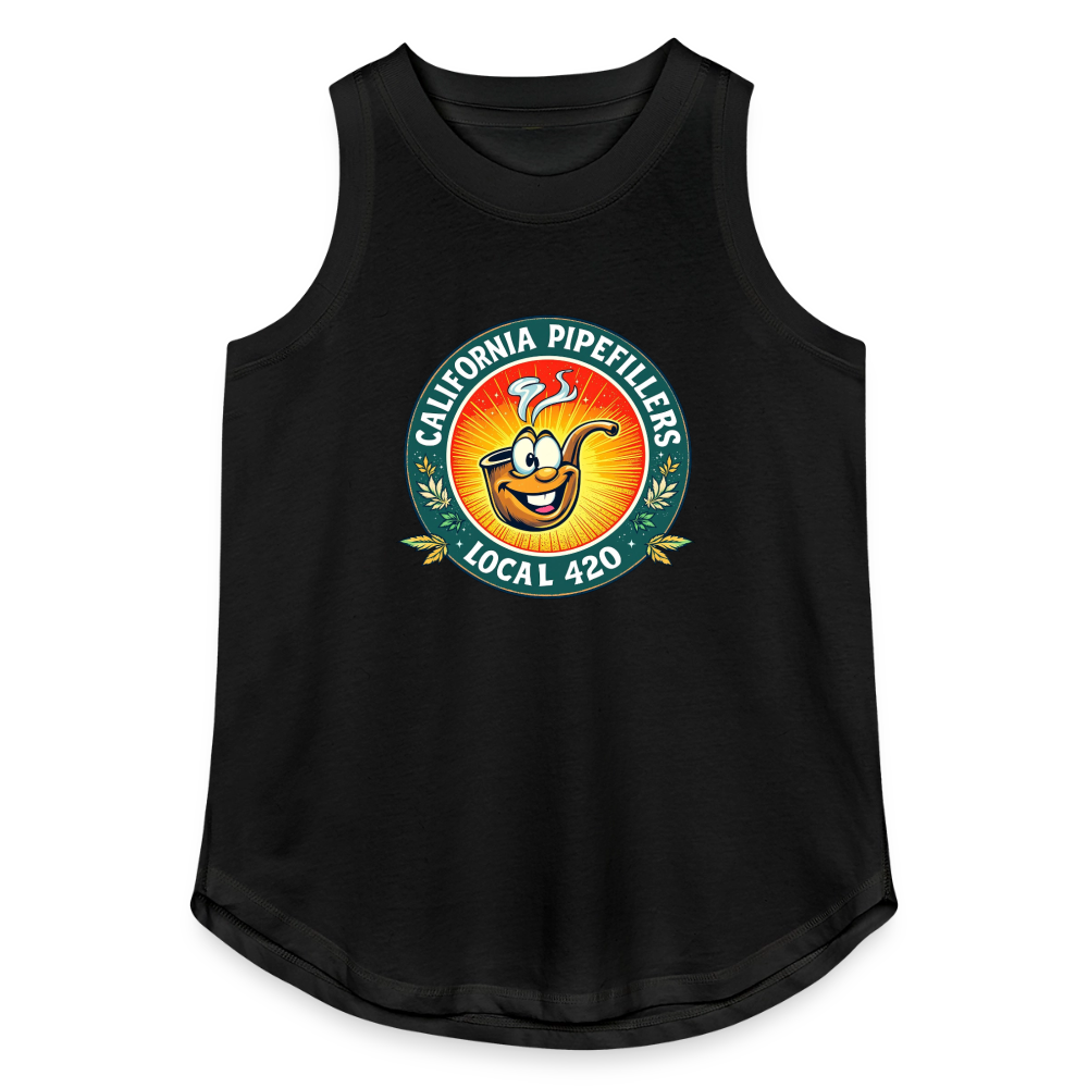 CALIFORNIA PIPEFILLERS LOCAL 420 Women's Relaxed Tank Top - black