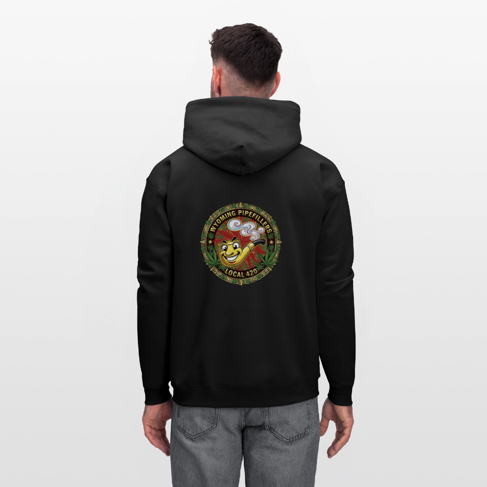 WYOMING PIPEFILLERS LOCAL 420 F/B DESIGN Men's Hoodie - black