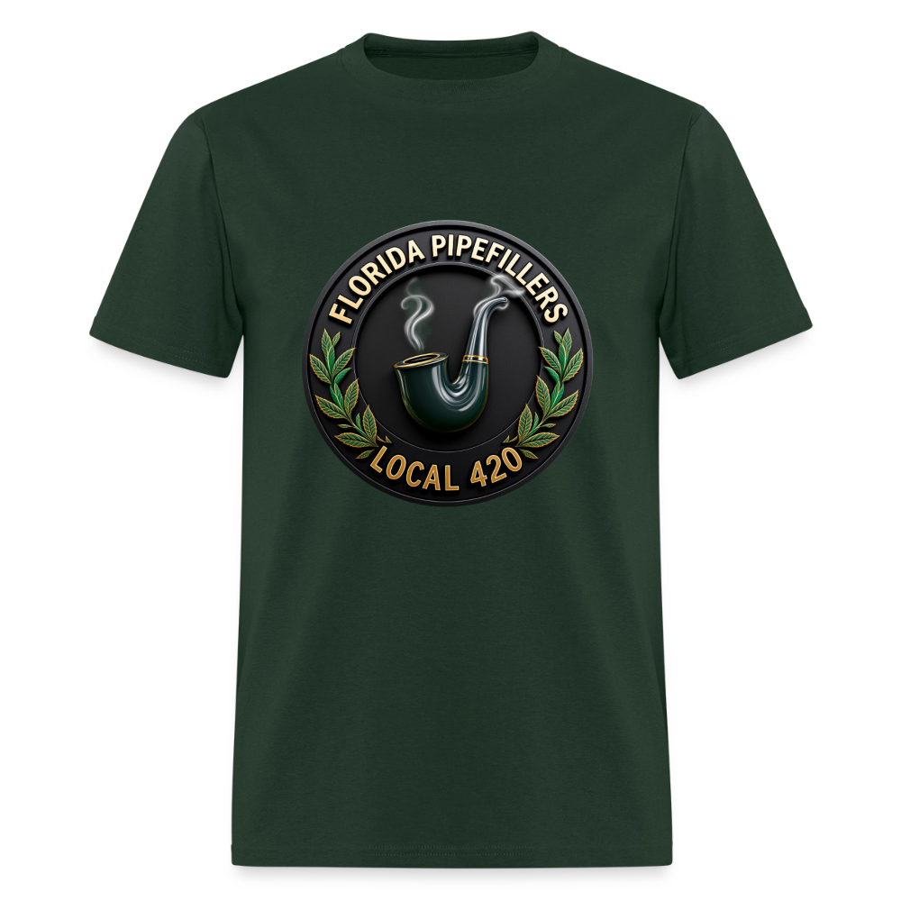 FLORIDA PIPEFILLERS LOCAL 420 Men's T-Shirt - forest green