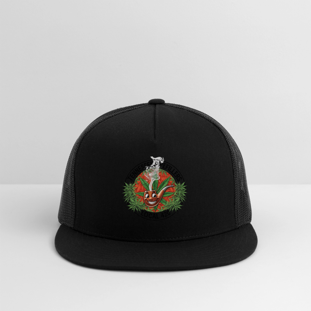 TENNESSEE PIPEFILLERS LOCAL 420 Trucker Hat - black/black