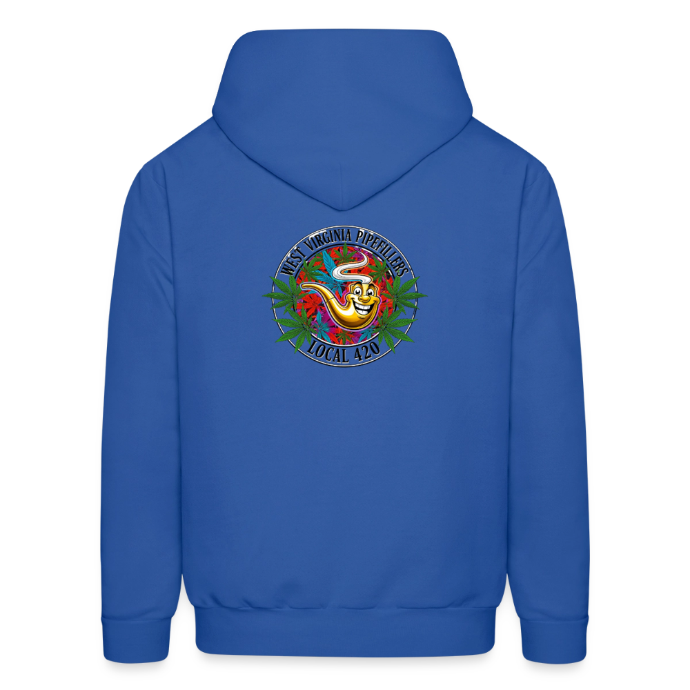 WEST VIRGINIA PIPEFILLERS LOCAL 420 F/B DESIGN  Men's  Hoodie - royal blue