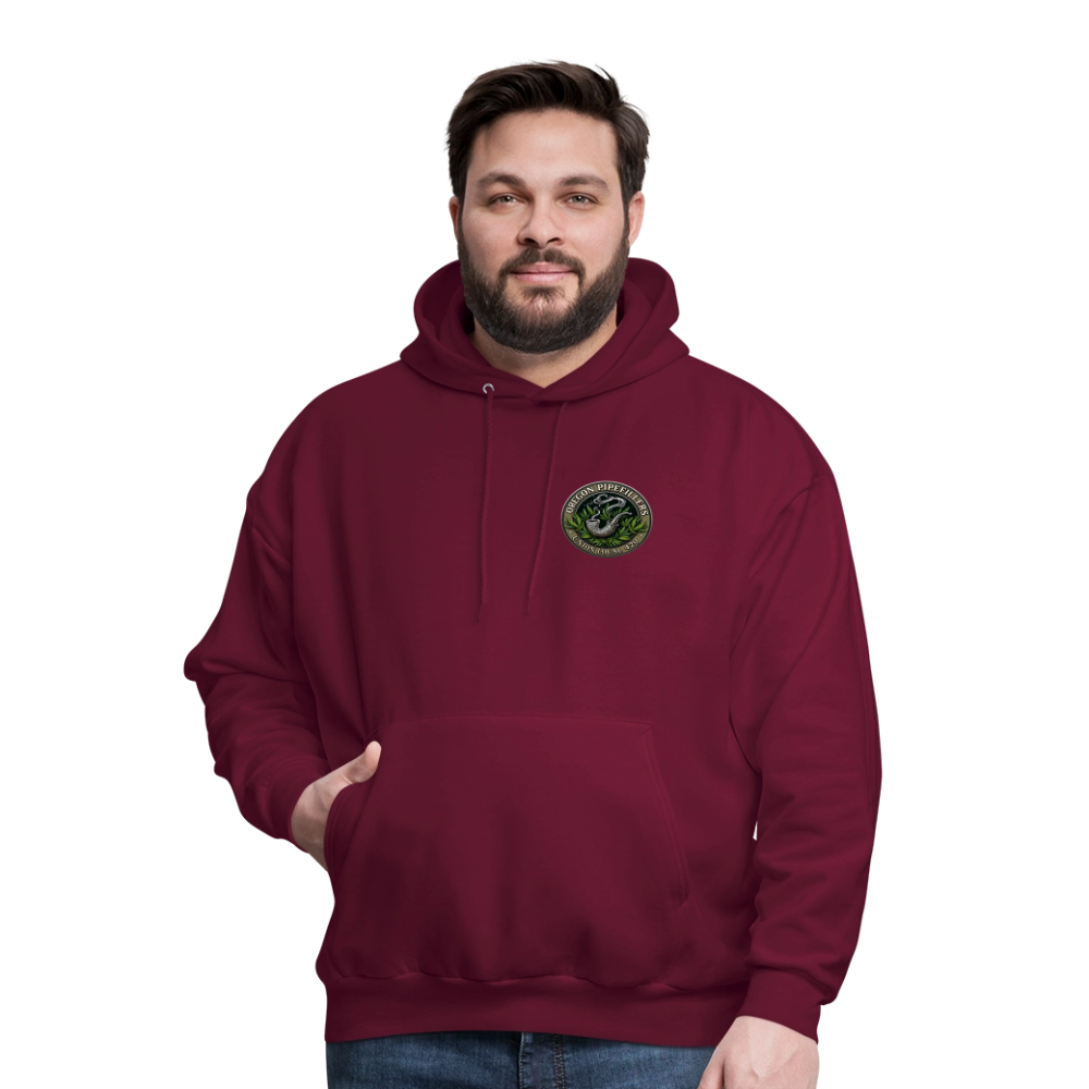 OREGON PIPEFILLERS UNION LOCAL 420 Men's Hoodie - burgundy