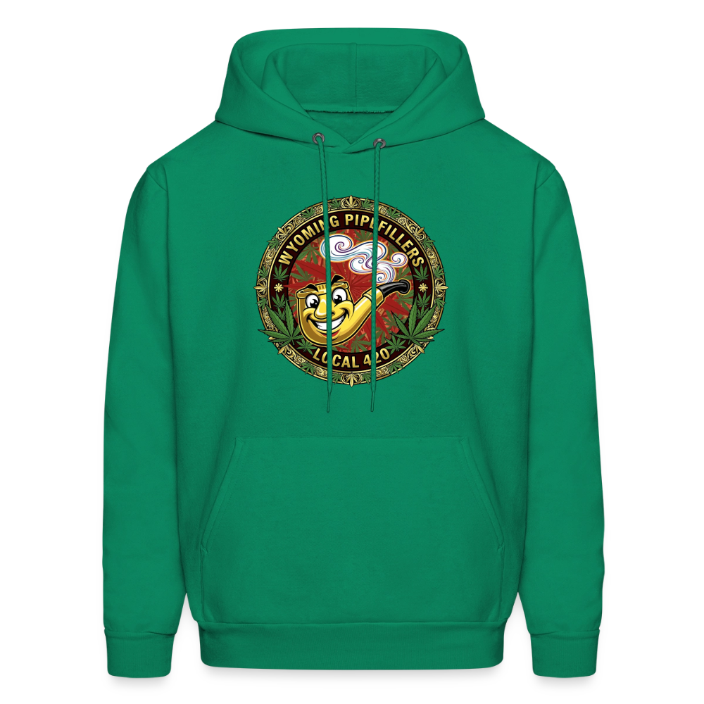 WYOMING PIPEFILLERS LOCAL 420 F/B DESIGN Men's Hoodie - kelly green