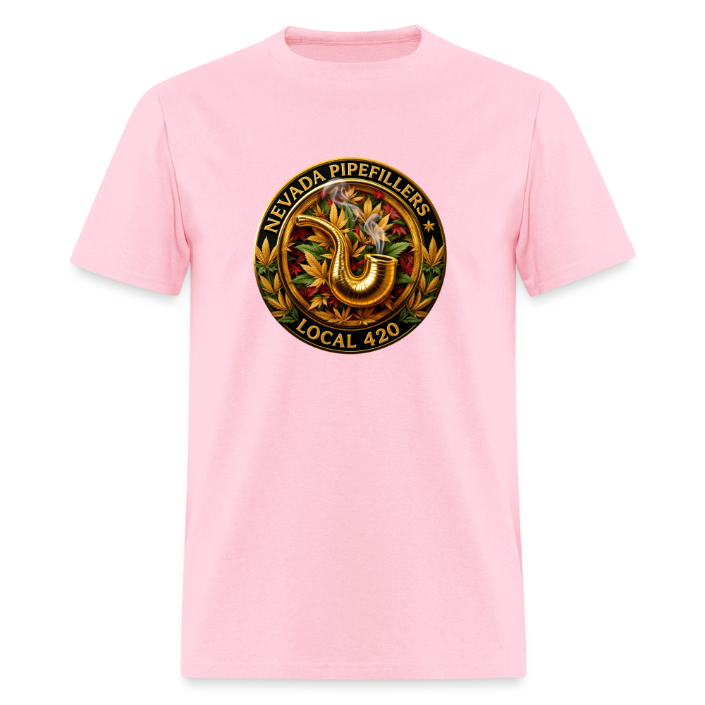 NEVADA PIPEFILLERS LOCAL 420 F/B DESIGN Men's T-Shirt - pink