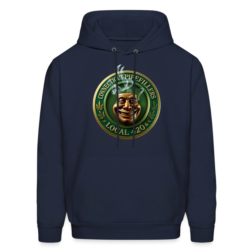 CONNECTICUT PIPEFILLERS LOCAL 420 Men's Hoodie - navy