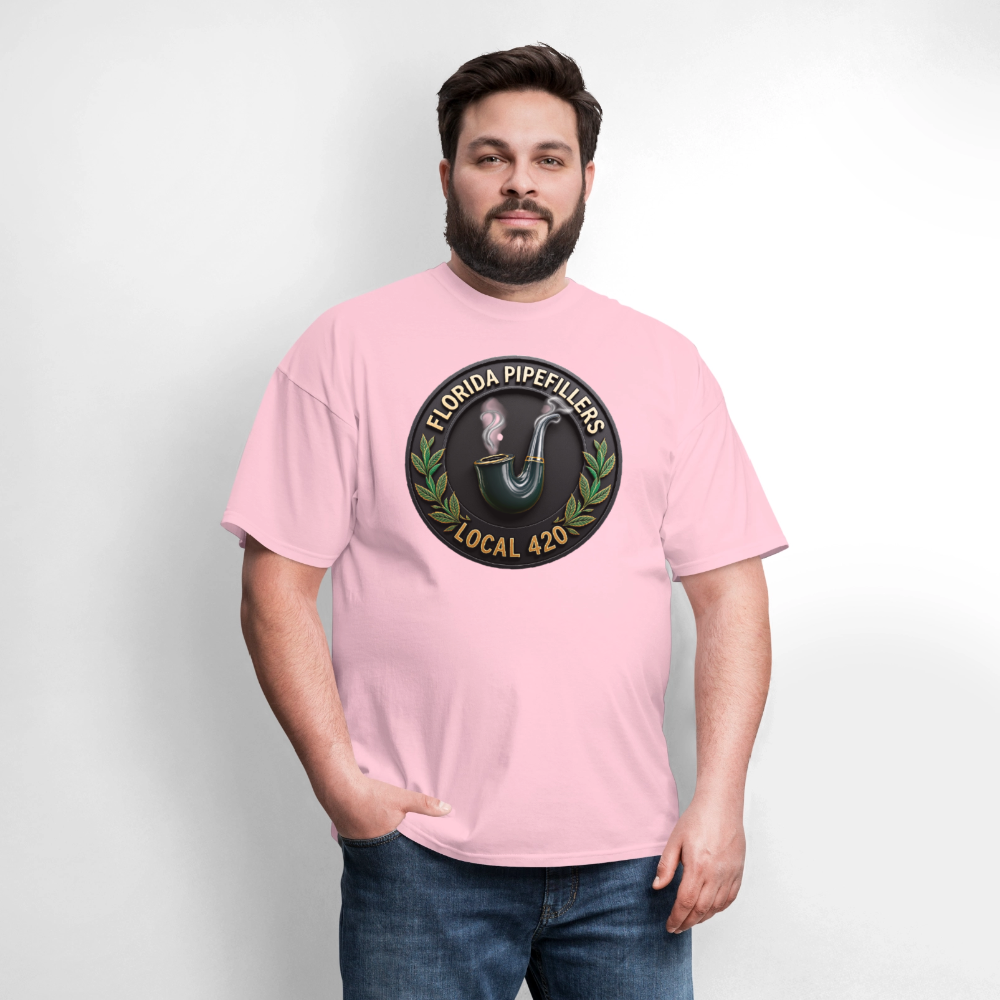 FLORIDA PIPEFILLERS LOCAL 420 F/B DESIGN Men's T-Shirt - pink