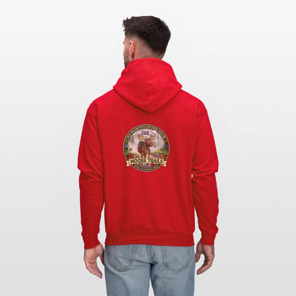 NEW ENGLAND PIPEFILLERS LOCAL 420 BRO Men's Hoodie - red