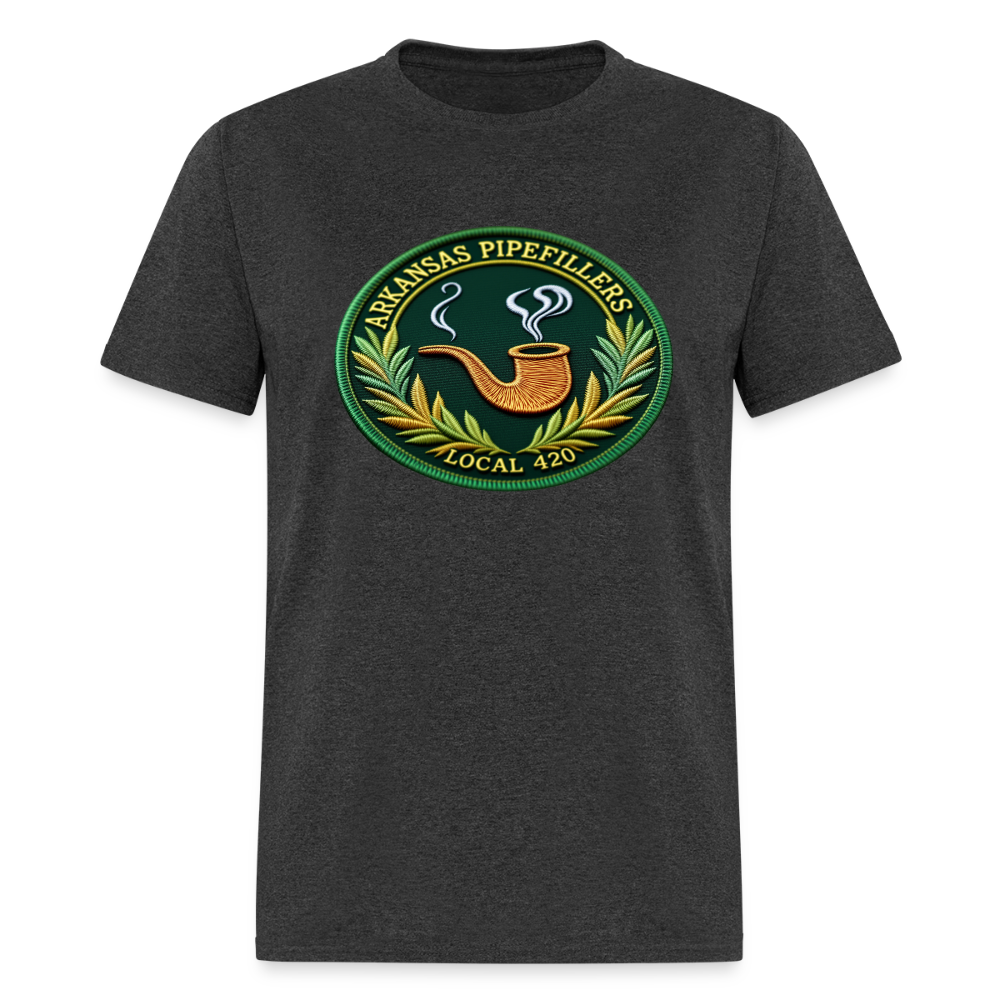 ARKANSAS PIPEFILLERS LOCAL 420 Men's T-Shirt - heather black