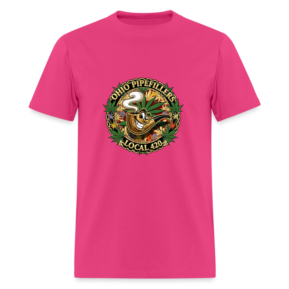 OHIO PIPEFILLERS LOCAL 420 Men's T-Shirt - fuchsia