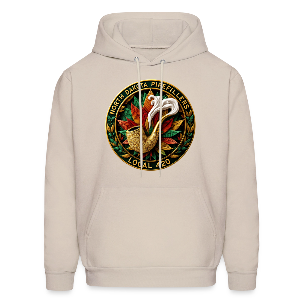 NORTH DAKOTA PIPEFILLERS LOCAL 420 F/B DESIGNS Men's Hoodie - Sand