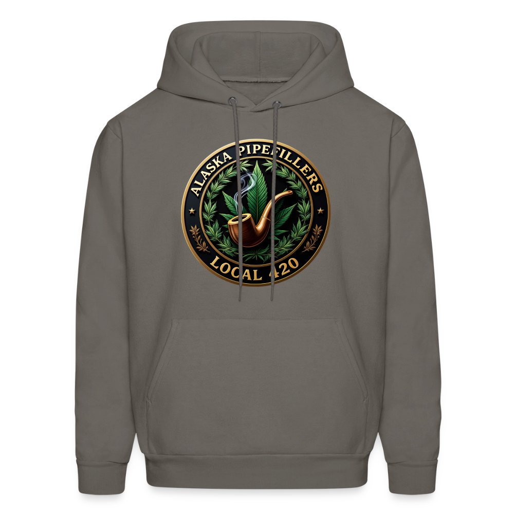 ALASKA PIPEFILLERS LOCAL 420 F/B DESIGN Men's Hoodie - asphalt gray