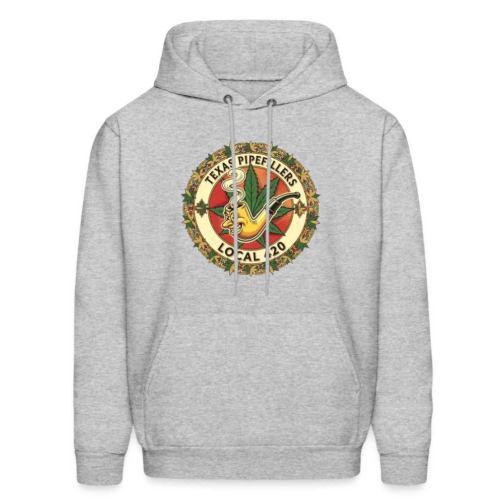 TEXAS PIPEFILLERS LOCAL 420 Men's Hoodie - heather gray