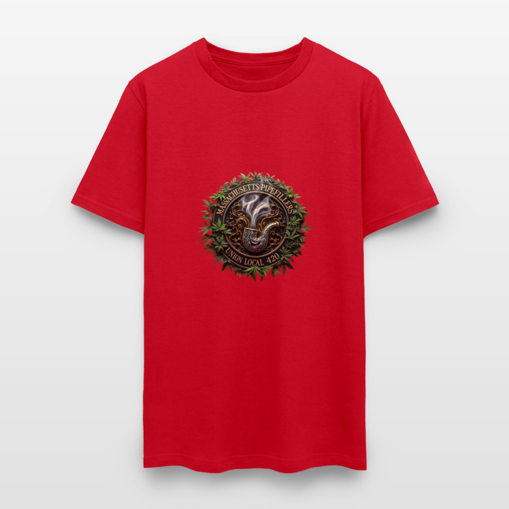 MASSACHUSETTS PIPEFILLERS UNION LOCAL 420 Men's T-Shirt - red