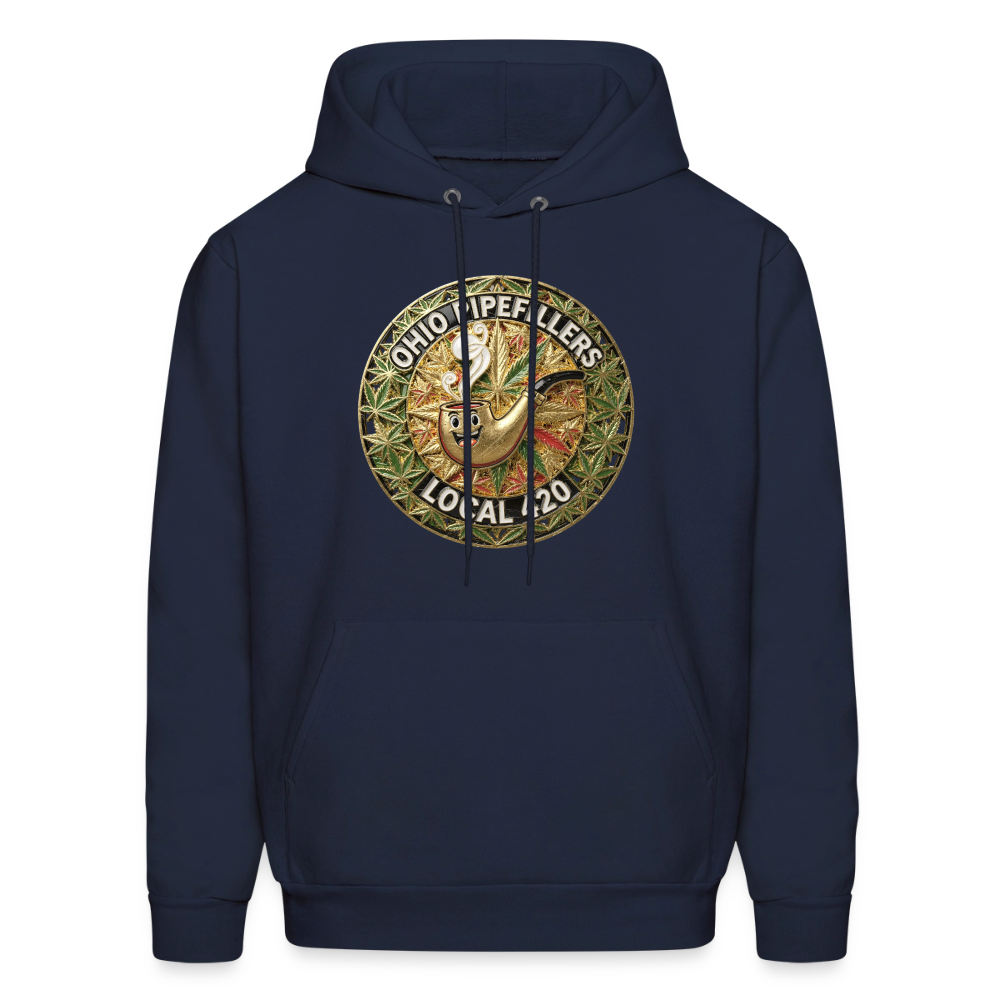 OHIO PIPEFILLERS LOCAL 420  Men's Hoodie - navy