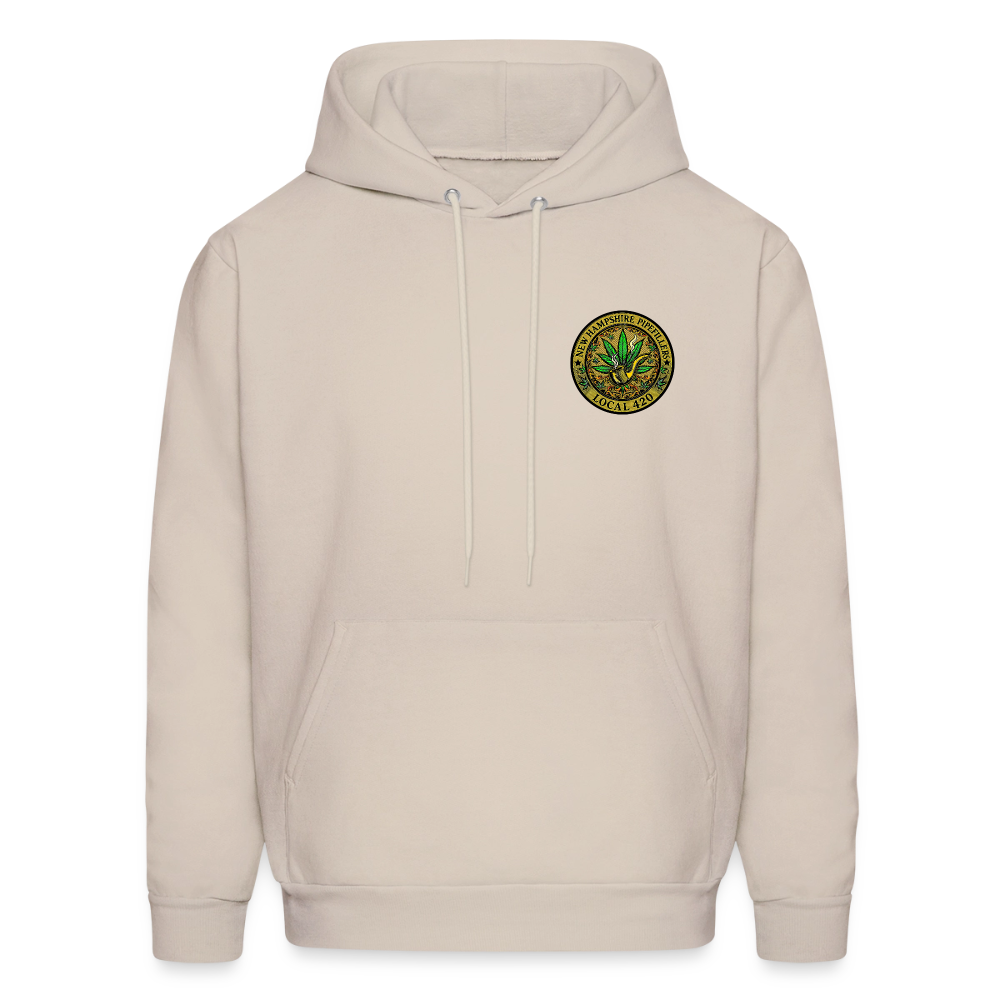 NEW HAMSHIRE PIPEFILLERS LOCAL 420 Men's Hoodie - Sand