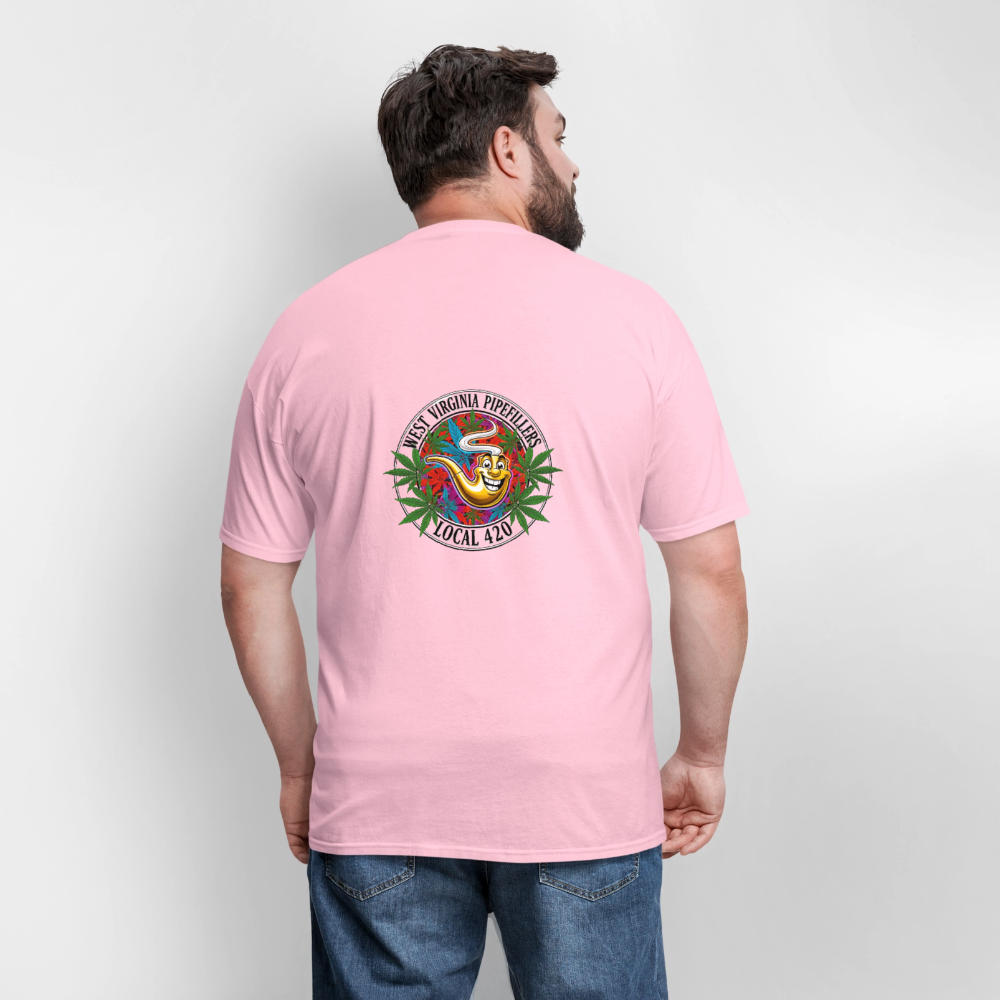 WEST VIRGINIA PIPEFILLERS LOCAL 420 F/B DESIGN Men's T-Shirt - pink