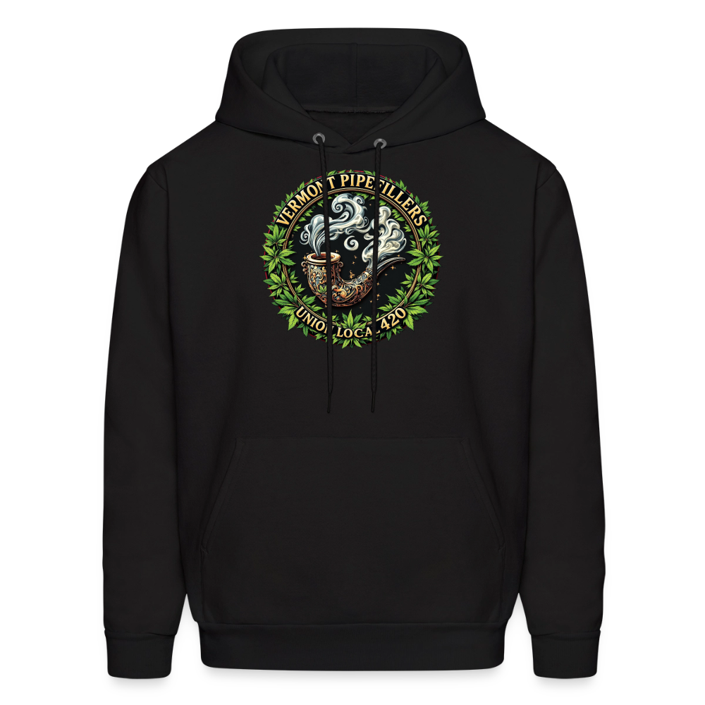 VERMONT PIPEFILLERS LOCAL 420 Men's Hoodie - black