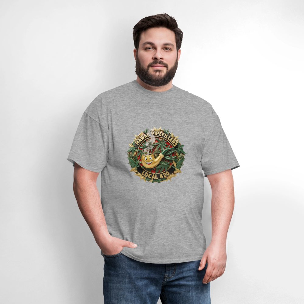 HAWAII PIPEFILLERS LOCAL 420 Men's T-Shirt - heather gray