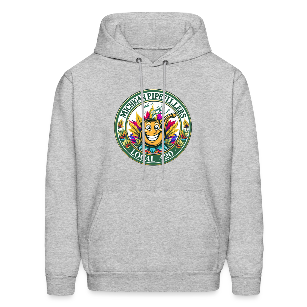 MICHIGAN PIPEFILLERS LOCAL 420 Men's Hoodie - heather gray