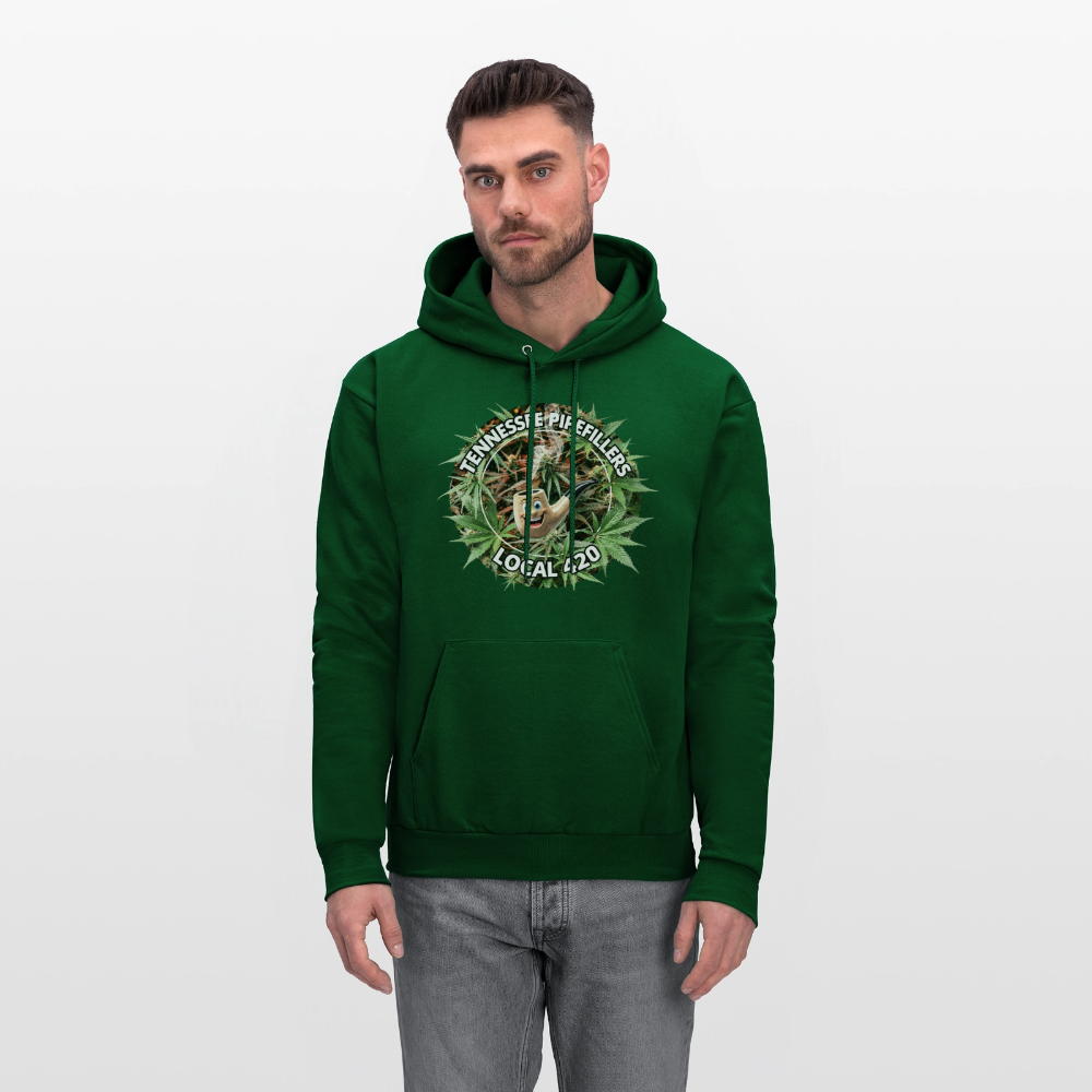 TENNESSEE PIPEFILLERS LOCAL 420 Men's  Hoodie - forest green