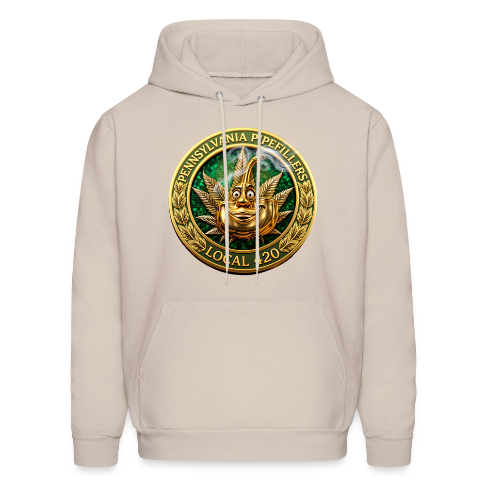 PENNSYLVANIA PIPEFILLERS LOCAL 420 F/B DESIGNS Men's Hoodie - Sand