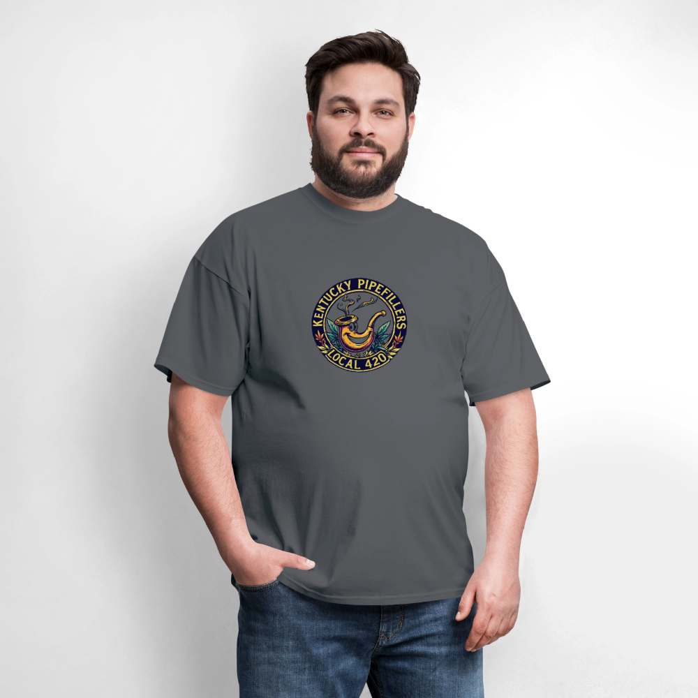 KENTUCKY PIPEFILLERS LOCAL 420 Men's T-Shirt - charcoal