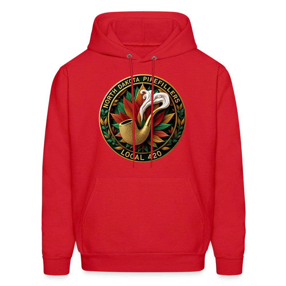 NORTH DAKOTA PIPEFILLERS LOCAL 420 Men's Hoodie - red