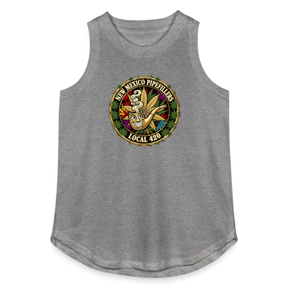 NEW MEXICO PIPEFILLERS LOCAL 420 Women's Relaxed Tank Top - granite heather 